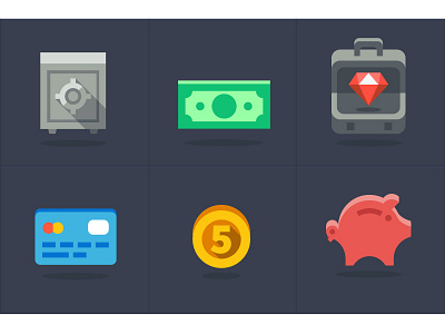 Oink oink icon,s bank coin computer diamonds luxury money pig purse safe wealth