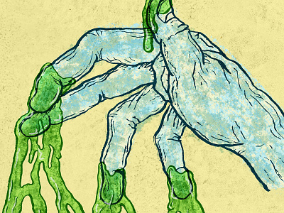 Gross Hand gross hand illustration josh lafayette lettering texture typography