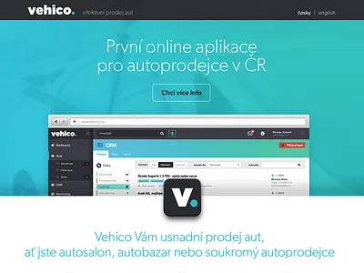 Vehico Landing Page app automotive blue car car seller clean green landing page parallax ui ux vehico