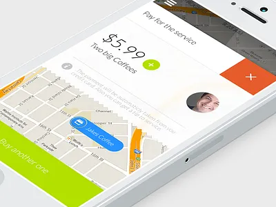 Payment method (wip) close invite ios7 iphone local location map money payment render