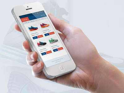 App on hand app hand iphone montevideo photoshop psd puls rosina store uruguay
