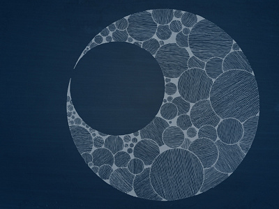 Crescent3 Wallpaper 800x600 blue circles crescent hand drawn lines moon photoshop wallpaper white