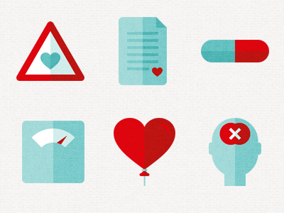 Heart Foundation icons hartstichting icons