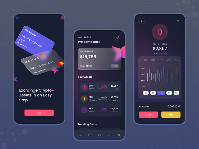 Cryptocurrency App Design by Sajib Ahmed on Dribbble