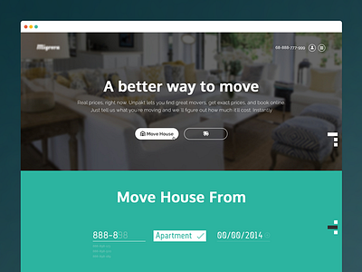 Landing Pge flat interloop landingpage latest moving search services ui ux