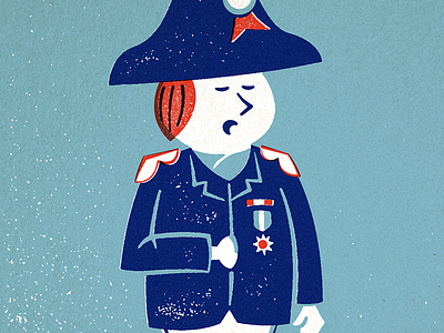 Napoleon character figure french illustration napoleon vintage waterloo