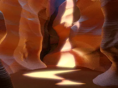 Antelope Canyon 3d blender canyon
