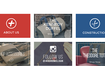 Ecommerce Site Grid brand ecommerce grid shopping