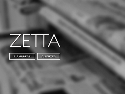 Home Page Zetta Comunicação Website css design html webdesign