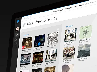 Cliperize Webapp angularjs app blue cliperize dark music search video web youtube