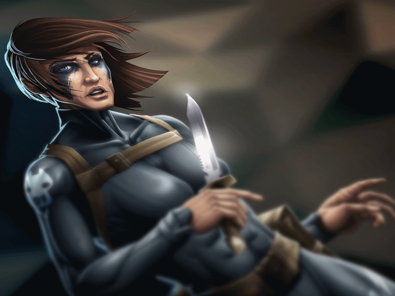 N°01 "Parrain de la Ville" character charadesign dune dunedzn gang girl illustration ink knife painter sketch spy