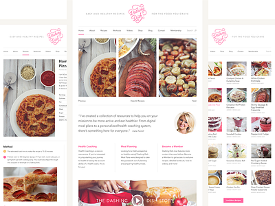 Dashing Dish Site V2 dashing dish food ingredients method photography recipe redesign