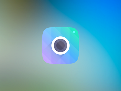 Camera Icon 7 app blue camera gradient green icon ios iphone light purple retina