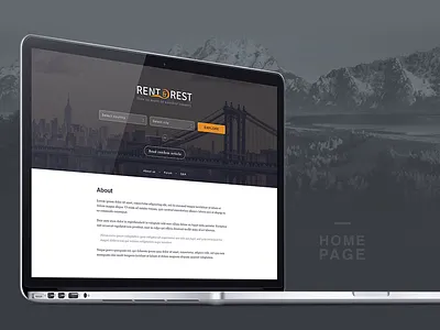 Rent & Rest blog city country info rent rest travel ui