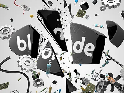 Blonde logo 3d 4d abstract art c4d cinema 4d desktop render wallpaper