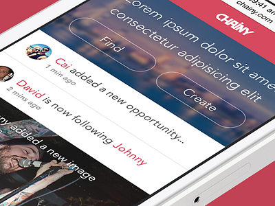 Mobile site - Home page clean flat homepage ios 7 mobile site