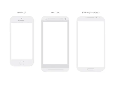 Freebie: 18 Mobile Devices devices flat free freebie illustrator mobile mockups omnigraffle stencil phones tablets ui ux