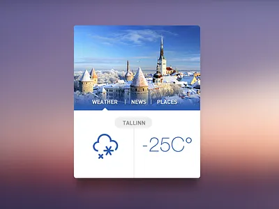Tallinn Widget [Freebie] city clean flat news places simple tallinn weather widget