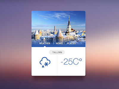 Tallinn Widget [Freebie] city clean flat news places simple tallinn weather widget