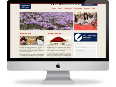 Saffron Company Website Design Template creativity design web design template web layout web layout template webpage website website design website template