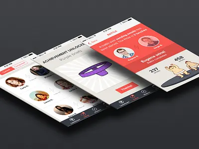 SumoSales iPhone App app flat iphone mockup presentation salesforce screens smartphone ui