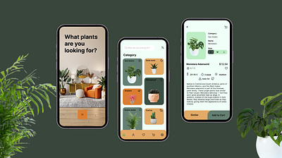 Alava plant e-commerce app animation app cart components design ecommerce graphic design online shop plant app plants product design products ui