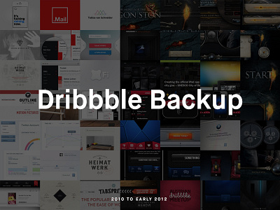 Dribbble Backup