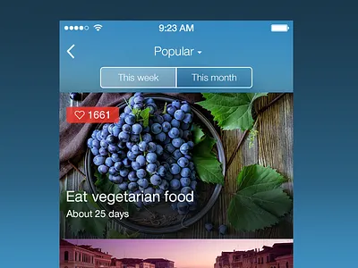 HabitsUp iOS7 app habit ios7 iphone mobile ui
