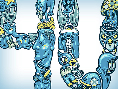 I drew this 4U. characters datamouth doodle drawing for funny sad you