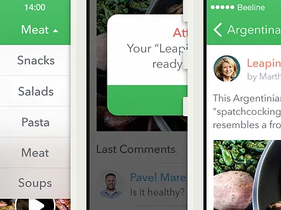 Food App UI app food ios7 ipad iphone ui