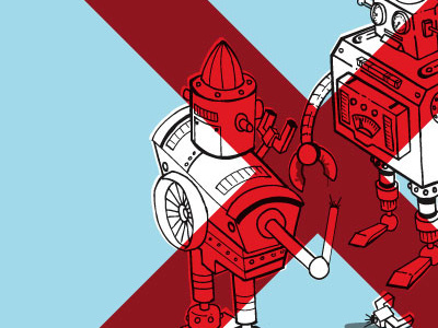 Robothandshake fail handshake illustration robot