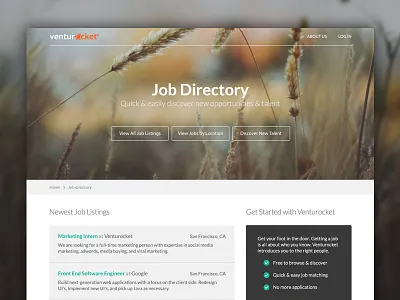 Job Listing Directory design directory flat job listing minimal redesign ui ux web website
