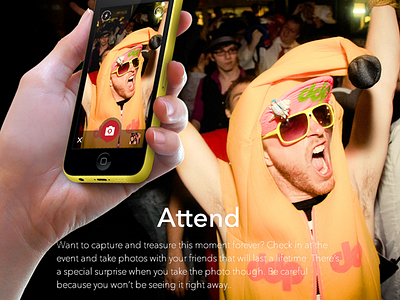 Clustur Behance Product Page attend design events ios landing moments peak sneak