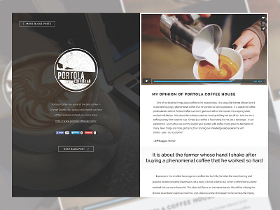 Blog Post blog grid hero listing photo photography post side ui ux web website