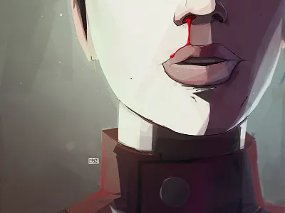 Tannis borderlands digital illustration photoshop red