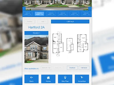 55" Multi-touch User Interface blue buttons display experience flat grey interface minimalistic multi touch ui user ux