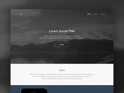 Portfolio Concept clean concept flat minimal portfolio simple ui ux website