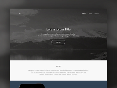 Portfolio Concept clean concept flat minimal portfolio simple ui ux website