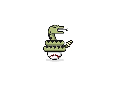 Diamondbacks baseball editorial icon illustration magazine monoweight print snake sports spot illustration
