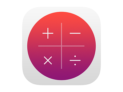 Numerical App Icon app calculator design gradient icon ios ios 7 lowprofile