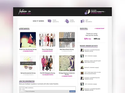 Social Insider Panel Application application bebe elle panel polls product research social surveys