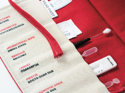 Self Diagnosis Kit for Malaria bilingual kit malaria medical packaging
