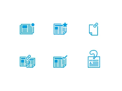 Blog Icons articles back blog latest link membership news popular recommended related tag