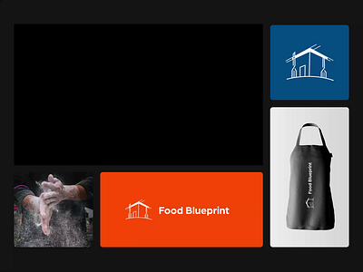 Food Blueprint - Branding for a food course branding design graphic design icon logo typography ui vector
