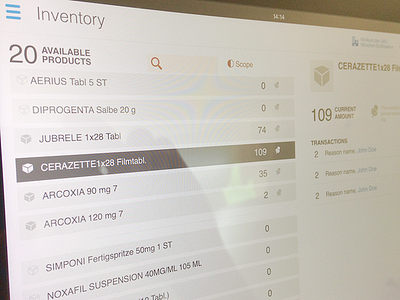 Inventory - Pinned List administration inventory management pinned products ysura