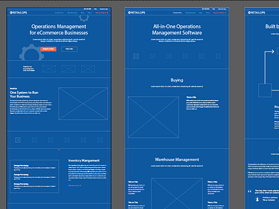 Old RetailOps Wireframes blueprint web design website wireframe