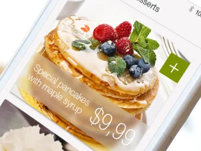 Items list app frozen glass ios7 items list menu tasty transparent
