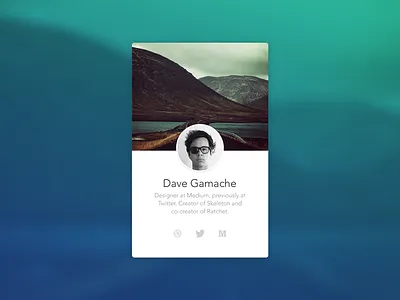 Abandoned Personal Site Idea avenir flat mobile profile simple typography
