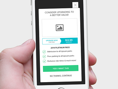 Upsells commerce modal sale season pass upgrade upsell