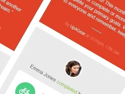 Grid Style News Feed app feed newsfeed social ui